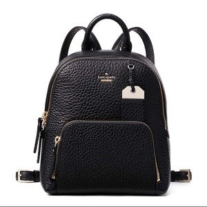 NEW Kate Spade Black Leather Backpack